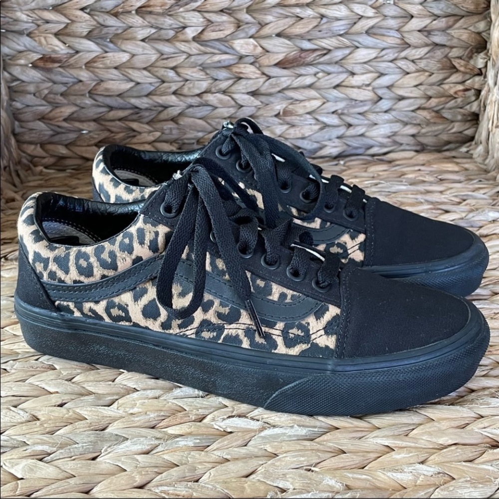 Vans Leopard Animal Print Sneakers - Picture 3 of 8